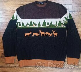 Pánsky sveter s jeleňom
