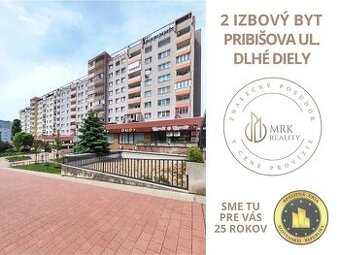 2 izbový byt s 2 loggiami na ulici Pribišova - Dlhé diely
