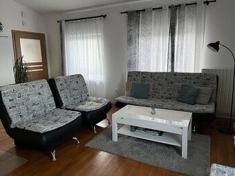 Sedacia suprava gauc, dve kresla a taburetka