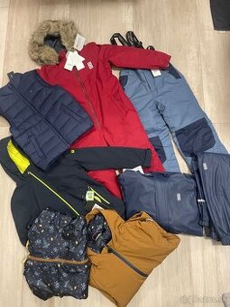 Kvalitné nové zimné oblecmenie pre chlapca 128-140