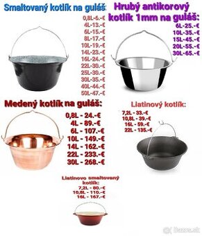 Kotlíky Nitra 0905289263 www.kotlikylapas.sk