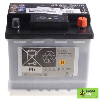 EFB+ 49AH 540A originalna bateria Skoda