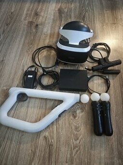 Playstation VR+ovládače+pištoľ