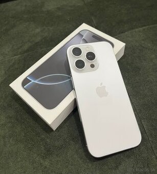 iPhone 16 Pro, White Titanium, 256GB