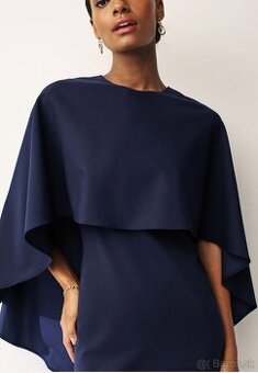 Spoločenské šaty Next tmavomodré