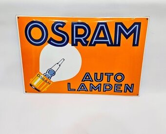 smaltovaná tabuľa Osram