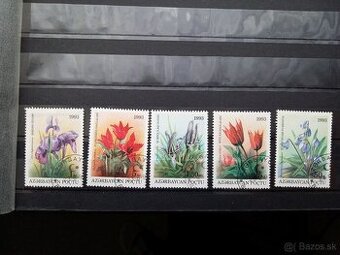 Poštové známky č.616 - Azerbajdžan - kvety