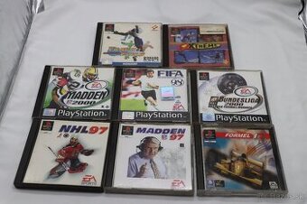Balík PS1 hry 8ks (DE) FIFA 98, NHL 97