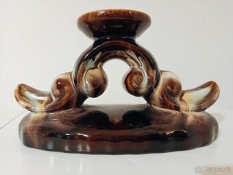 Keramické retro masívne svietniky