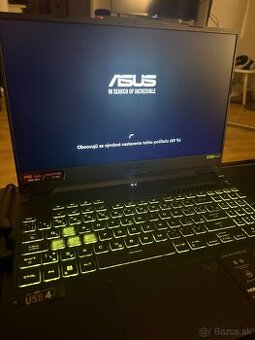 ASUS TUF Gaming A15 – RTX 4060 / Ryzen 7 / DDR5 – NOVÝ