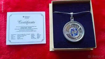 Predám striebornú AG999 mincu znamenie ryby