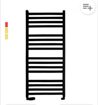 Kúpelňový radiátor 120/40 čierny