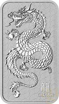 Investičné striebro The Perth Mint 1 oz Lunárny drak/had