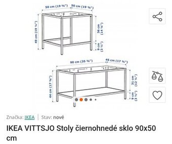 Predám konferenčný stolík z IKEI