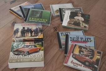 10 x audio CD retro hity 50 a 60 let - folk country ludovky