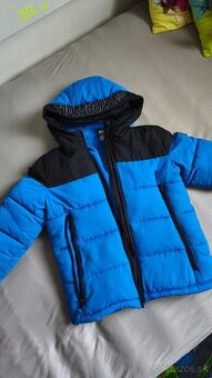 Zimná zateplená bunda, vetrovka veľ. 110