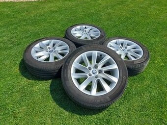 Alu disky 5x112 R17 Letna Sada pneu.