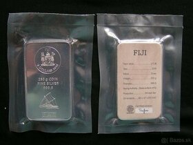 Fiji Coin Bar 250 grams Silver 2018 Argor Heraeus