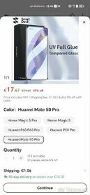 UV lep Ochranné sklá, Huawei mate 50 pro