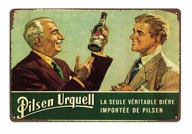 cedule plechová Pilsner Urquell č. 18 (dobová reklama)