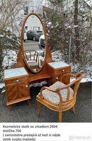 kozmetický stolík so zrkadlom - 1