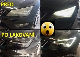 Leštenie svetiel s lakovaním UV