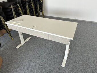 Polohovateľný / rastúci stôl IKEA Mittzon biely 140 x 60