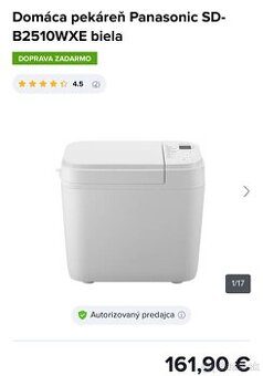 Domáca pekáreň Panasonic SD-B2510WXE biela