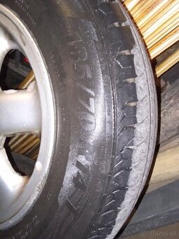 Hliníkové disky obuté letné pneumatiky