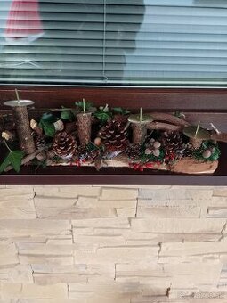 Svietnik prírodné materiály