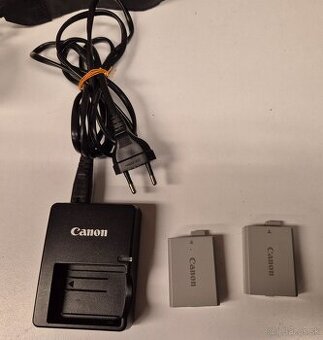 Nabíjačka a baterie Canon