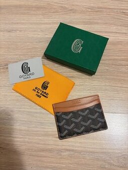 Goyard cardholder /peňaženka - čierno/hnedý (GO1)