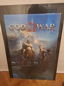 Zarámovaný plagát god of war