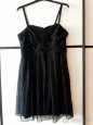 Čierne spoločenské šaty s riasením C&A