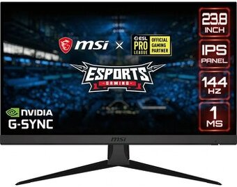 predám 24' IPS monitor 1080p, 144Hz, 1ms, G-Sync/Free-Sync