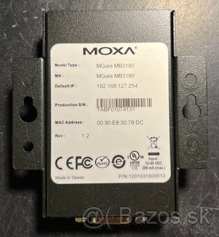 MOXA priemyselný prevodník MGate MB3180/EU V1.2