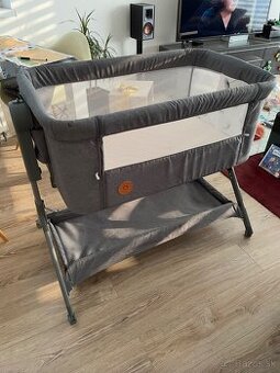 Cestovna postielka Lionelo Leonie Plus Grey Stone