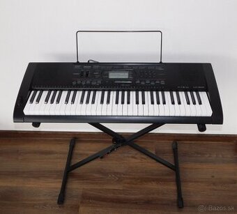 Casio CTK-3000 – klávesy so stojanom a adaptérom