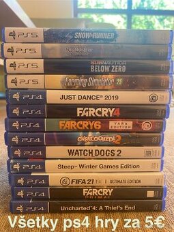 PREDÁM PS4/PS5 HRY ZA SUPER CENU