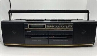 TOSHIBA 2x Kazetový prenosny radiomagnetofon 80te roky - 1