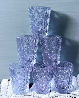 Poháriky, krištáľové sklo