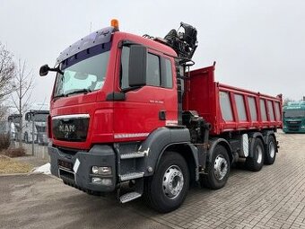 MAN TGS 41.480 8x4 třístranný sklápěč/hydraulická ruka