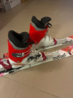 Detské lyže Rossignol 80 cm + lyziarky Atomic