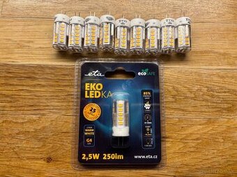 LED Ziarovky 2,5W / G4 / 12V / 250lm / 2700k warm white