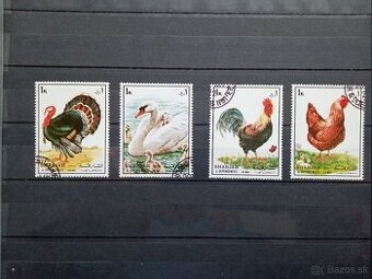 Poštové známky č.735 - Sharjah - vtáci