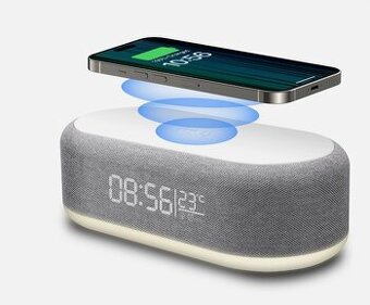 Bluetooth reproduktor + nabíjačka + hodiny