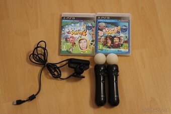 1x Movie Kamera + 2x Movie Ovládače + 2 Hry