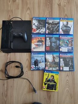 Ps4 + ovládač + hry