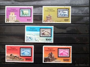 Poštové známky č.748 - Centrálna Afrika - známky a mestá