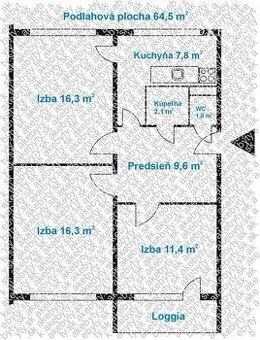REZERVOVANÉ 3izbový BYT S LOGGIOU A SKVELOU LOKALITOU NA ON